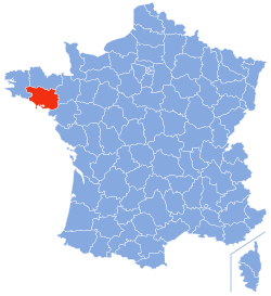 Location of Morbihan in France