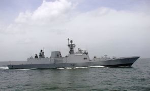Indian stealth frigate INS Shivalik, lead ship of her class