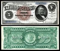 $5 Silver Certificate, Series 1886, Fr.264, depicting Ulysses Grant