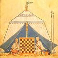 مسيحي ومسلم يلعبان الشطرنج، من كتاب الألعاب من ألفونسو العاشر، ح. 1285