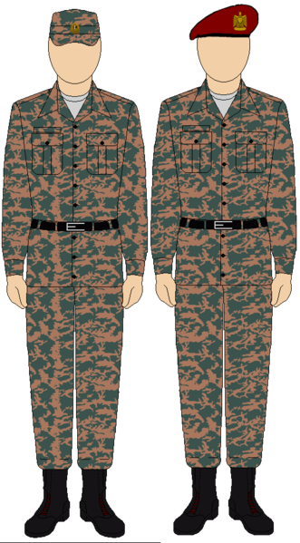 ملف:Egyptian Airborne camo uniform.png