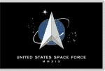 Flag of the United States Space Force (fringed).svg