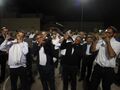 Blowing the Shofar on Israel Independence Day in Yokneam Illit