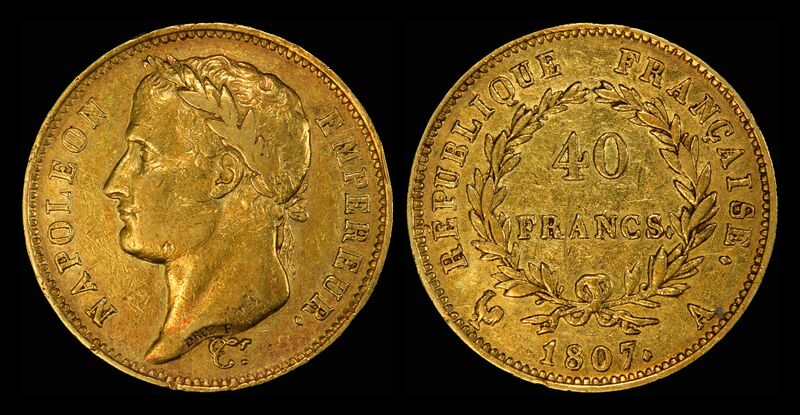 ملف:France 1807-A 40 Francs.jpg