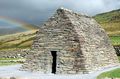 Gallarus Oratory, an early Christian church in Ireland, built with corbel vaulting