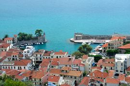 Nafpaktos; view from the fortress.