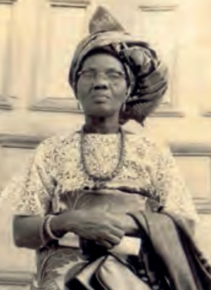 70 year old Funmilayo Ransome-Kuti on her birthday.png