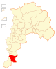 Location of San Pedro commune in the Valparaíso Region