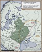 الأراضي الأوروپية المأهولة من قبل الشعوب السلاڤية الشرقية في القرن الثامن والتاسع.
