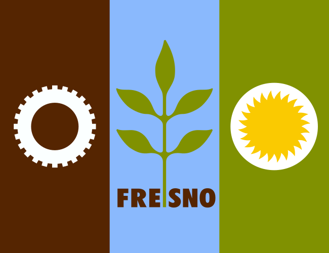 ملف:Flag of Fresno, California.svg