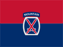 Flag of the United States Army 10th Mountain Division.svg