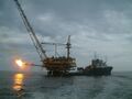 Offshore oil rig in Makassar Strait, 2005.