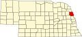 State map highlighting Burt County