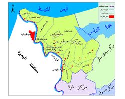 خريطة مركز مطوبس في محافظة كفر الشيخ