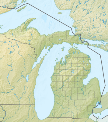 Relief map of USA Michigan.png