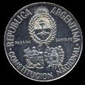 Argentine peso (ARS) 5 Pesos coin reverse.jpg