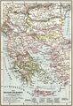 خريطة ولاية قوصوة ضمن الدولة العثمانية (1905)