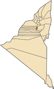 Location of Adrar commune within Adrar Province