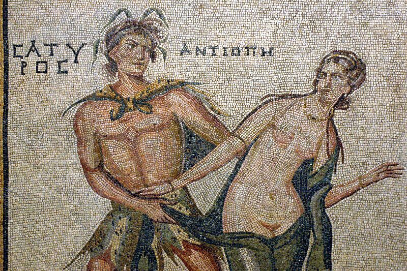 ملف:Gaziantep Zeugma Museum Antiope mosaic 4092.jpg