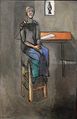 سيدة على كرسي عالي, 1914, متحف الفن الحديث, مدينة نيويورك