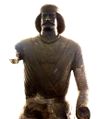 Parthian figure, possibly General Surena, found in Mal Amir, Luristan (classical Elymais), a key statue in the National Museum of Iran.