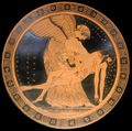 Eos (Dawn) and the hero Memnon (490–480 BC)