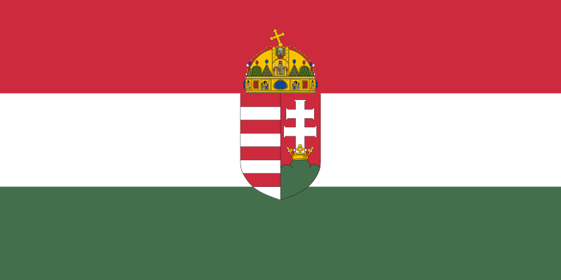 ملف:Flag of Hungary (1915-1918, 1919-1946).svg