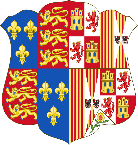 ملف:Arms of Catherine of Aragon.svg