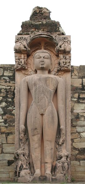 ملف:Jain statue of Parshvanath, Naugaza temple, Alwar district, Rajasthan, India, IMG 1937.jpg