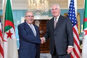 وزير الخارجية رمطان لعمامرة مع وزير الخارجية الأمريكي ريكس تيلرسون - واشنطن 17 مايو 2017