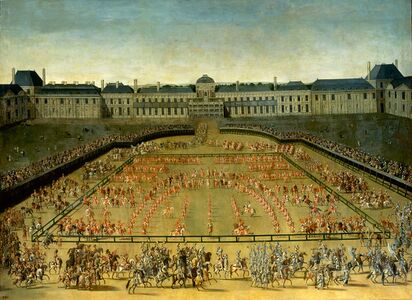 Grand Carrousel of 1662 at the Tuileries under Louis XIV to celebrate the birth of his son, Louis, Dauphin of France (1661–1711)