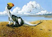 Dilophosaurus in bird-like resting pose.jpg