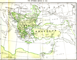 الحدود الغربية للدولة العثمانية عام 1801