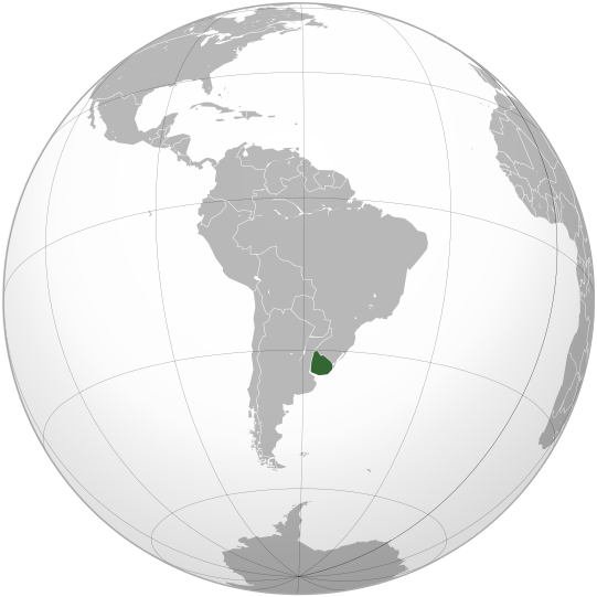ملف:Uruguay (orthographic projection).svg
