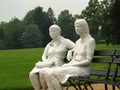 George Segal's Three People on Four Benches