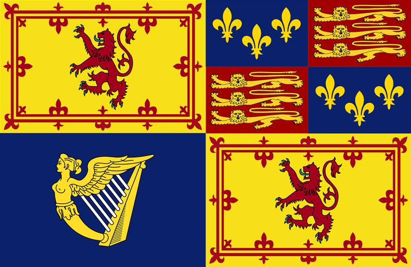 ملف:Royal Standard of Great Britain in Scotland (1603-1649).PNG
