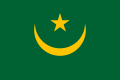 The flag of Mauritania was the official flag of Tiris al-Gharbiyya, the part of Western Sahara annexed by Mauritania (1976–1979)