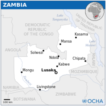 موقع زامبيا