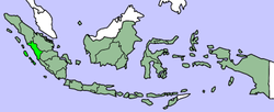 موقع غرب سومطرة في إندونسيا