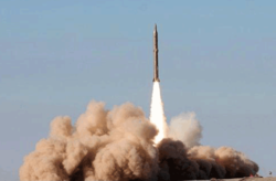 Sajjil missile launch, November 12, 2008.