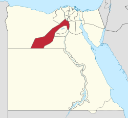 موقع محافظة الجيزة علي الخريطة