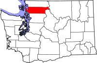 Map of Washington highlighting سكاغيت