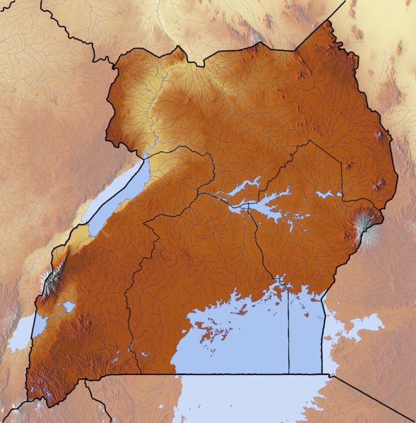 ملف:Uganda location map Topographic.png