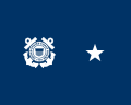 Rank flag of a U.S. Coast Guard rear admiral (lower half)