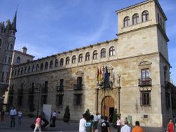 The Palacio de los Guzmanes in the city of León, seat of the regional parliament or Diputación