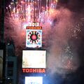 A ToshibaVision screen in use during the ball drop in Times Square from 2008 to 2018