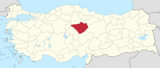 موقع محافظة يوزگات في تركيا