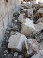Stones from the Western Wall thrown down by Roman soldiers in 70 CE