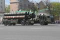 Russian S-400 Triumf launch vehicle with missiles in horizontal position