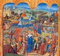 الحملة الصليبية السابعة في معركة المنصورة في 1250م.